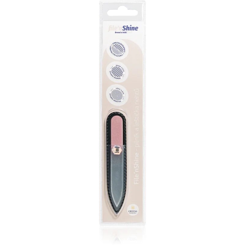 Crystal Bohemia File´n Shine Pink steklena pilica za nohte 1 kos