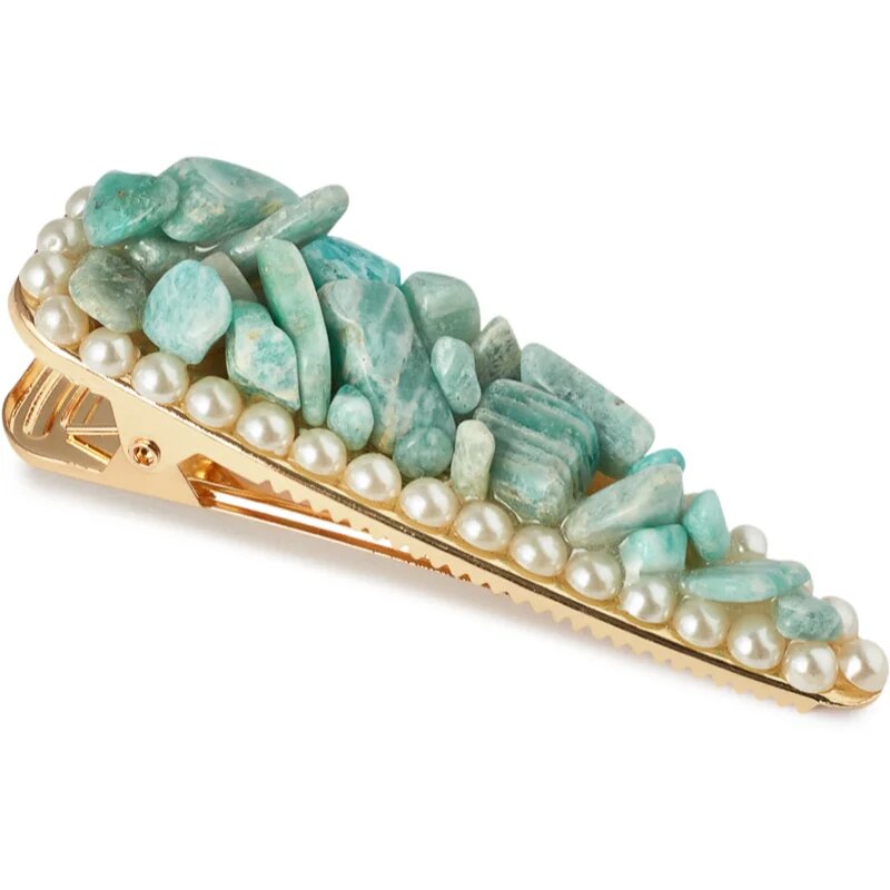 Crystallove Amazonite Hair Clip sponka za lase 1 kos