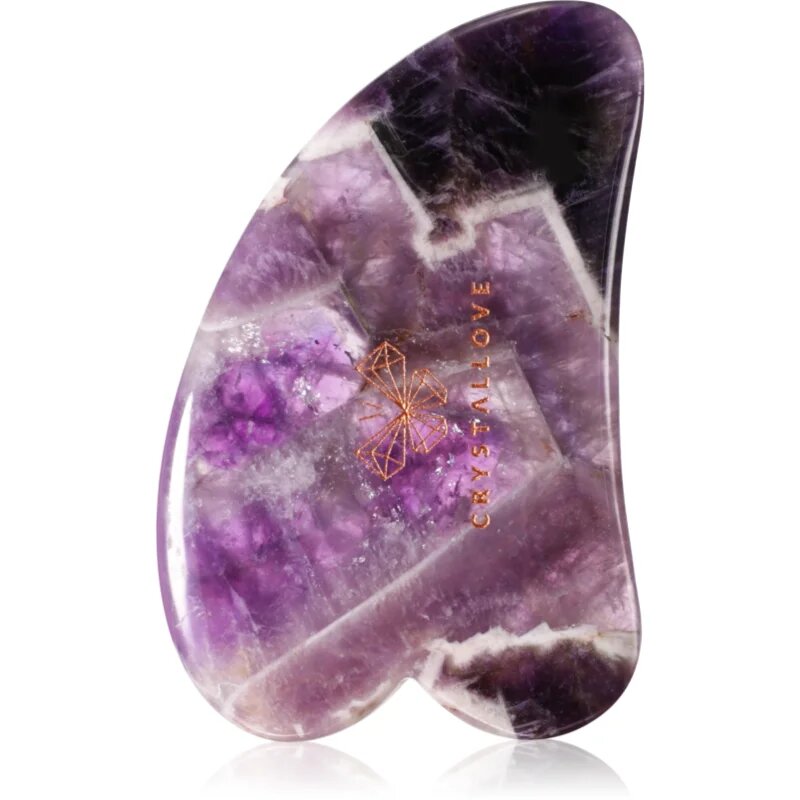 Crystallove Amethyst Gua Sha pripomoček za masažo 1 kos