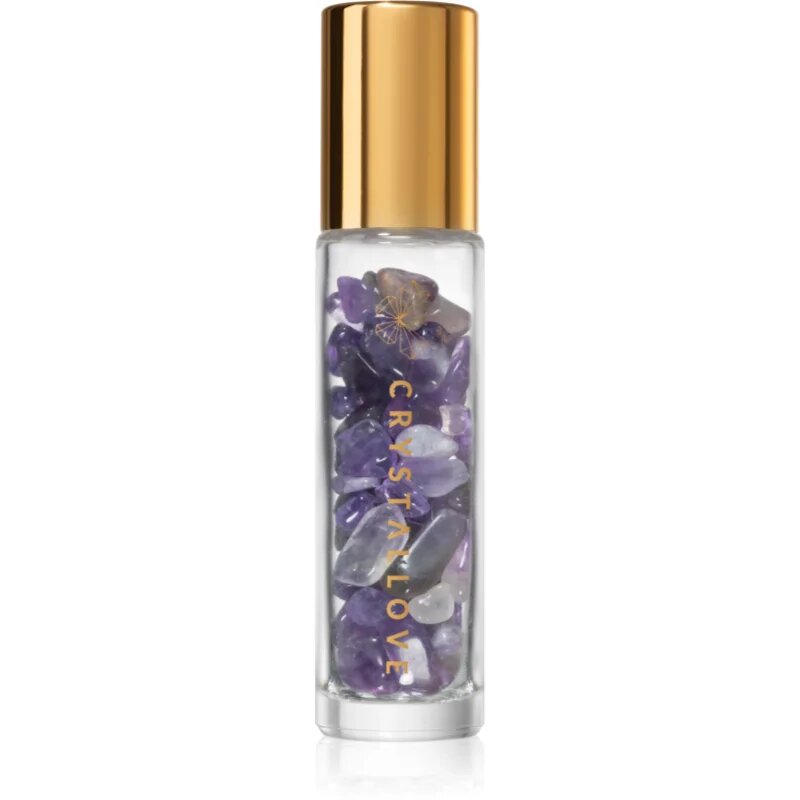 Crystallove Amethyst Oil Bottle roll-on s kristali polnilni 10 ml