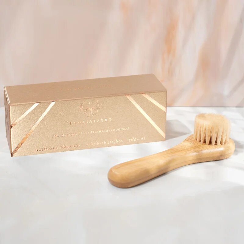 Crystallove Bamboo Face Brush čistilna krtačka za obraz 1 kos