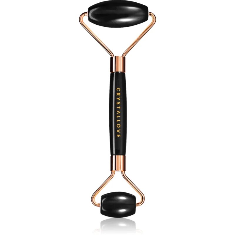 Crystallove Black Obsidian Roller valjček za masažo za obraz 1 kos
