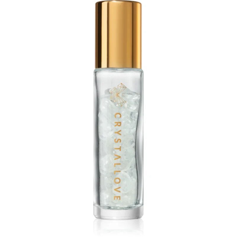 Crystallove Clear Quartz Oil Bottle roll-on s kristali polnilni 10 ml