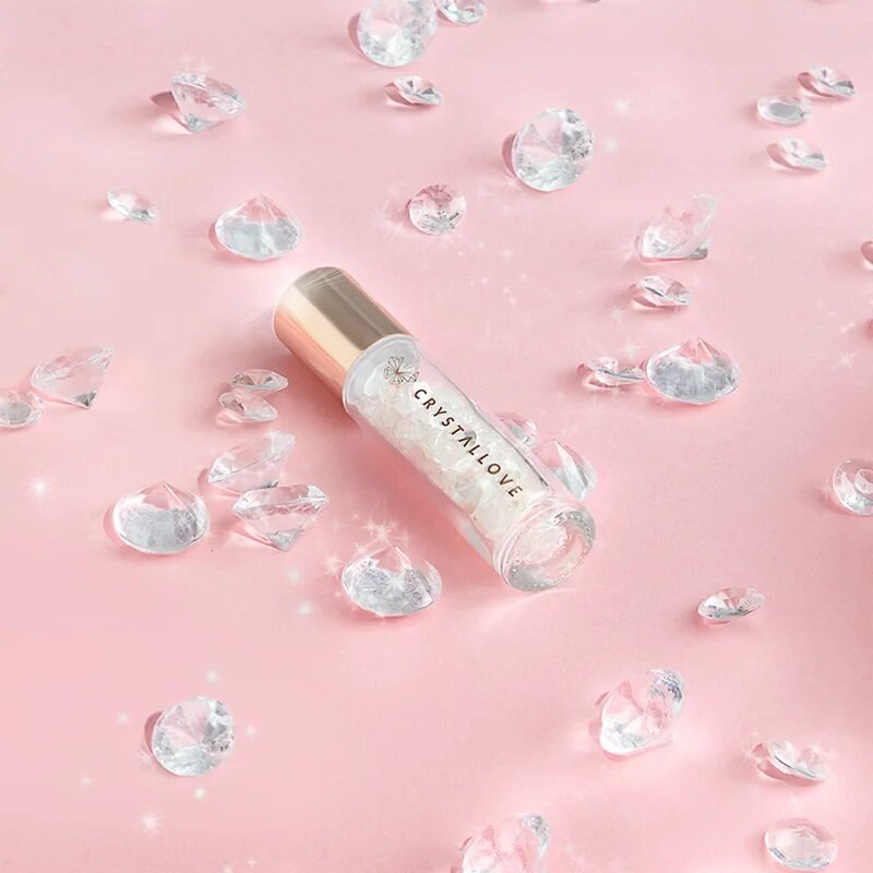 Crystallove Clear Quartz Oil Bottle roll-on s kristali polnilni 10 ml