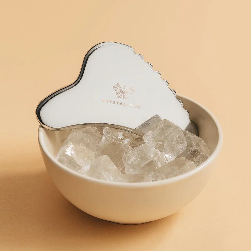Crystallove Cryo Ice Body Gua Sha pripomoček za masažo za telo 1 kos