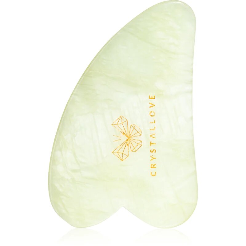 Crystallove Jade Gua Sha pripomoček za masažo 1 kos