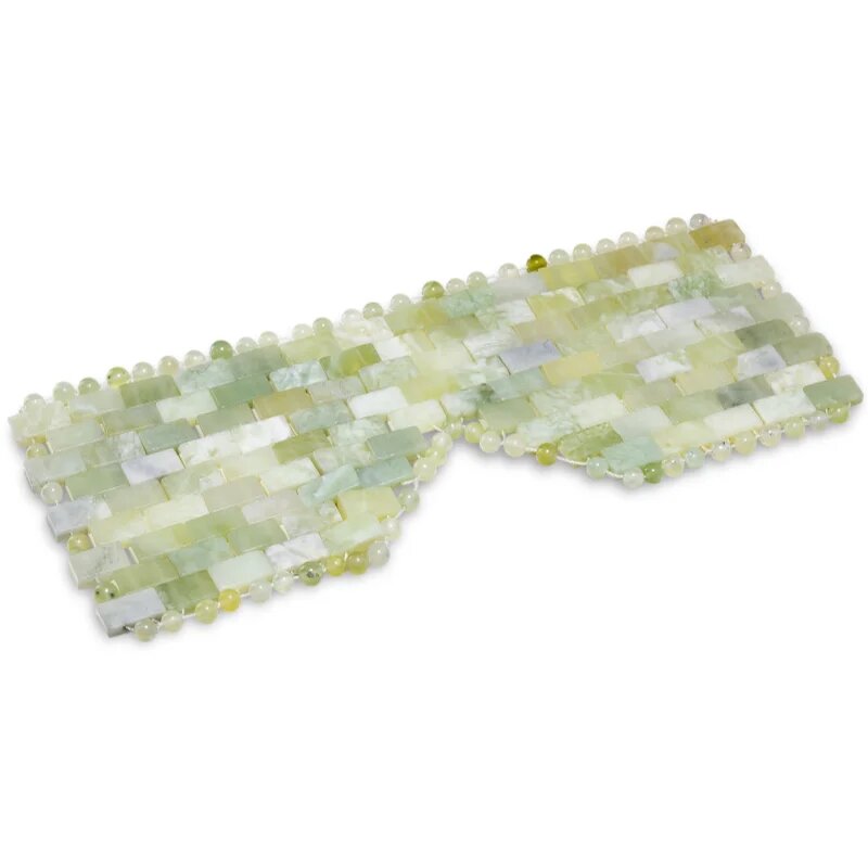 Crystallove Jade Mask pomirjajoča maska za predel okoli oči 1 kos