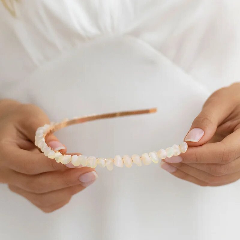 Crystallove Moonstone Hairband obroč za lase 1 kos