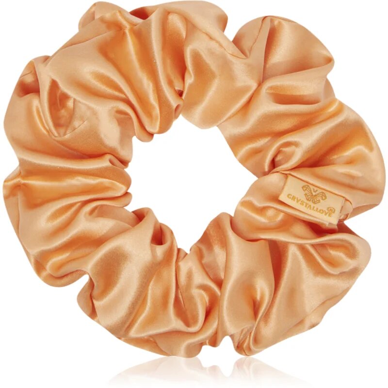 Crystallove Mulberry Silk Scrunchie svilena elastika za lase Peach fuzz 1 kos