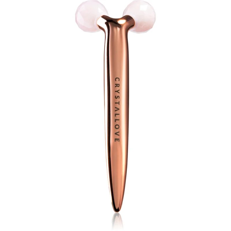 Crystallove Rose Quartz 3D Lift & Sculpt Facial Roller pripomoček za masažo 1 kos