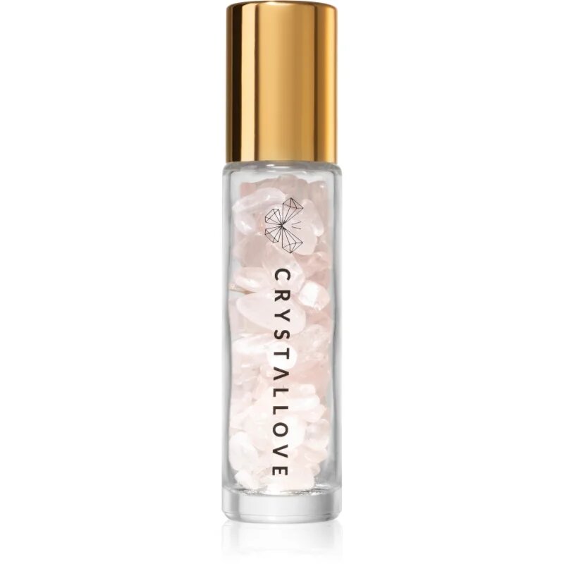 Crystallove Rose Quartz Oil Bottle roll-on s kristali 10 ml
