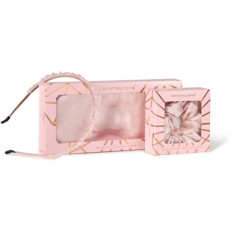 Crystallove Rose Silk Set set za lase