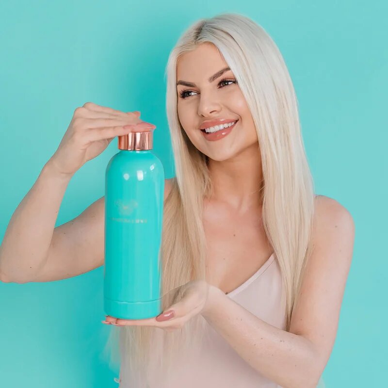Crystallove Thermal Water Bottle posoda za vodo Amazonite 1 kos