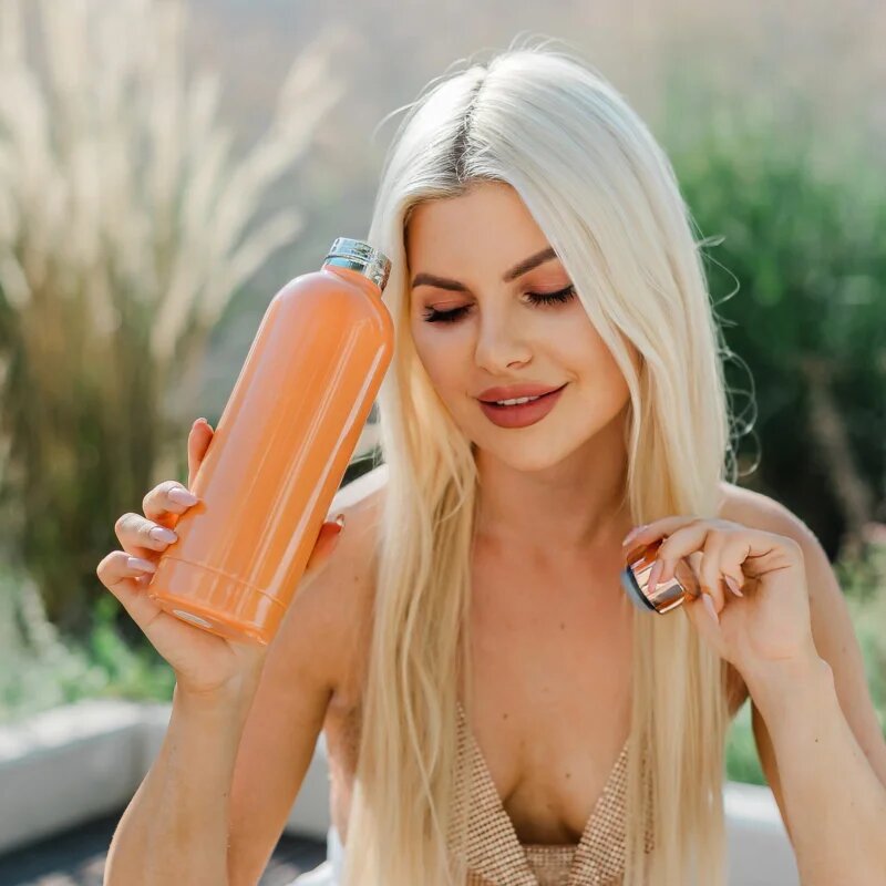 Crystallove Thermal Water Bottle posoda za vodo Peach Fuzz 1 kos