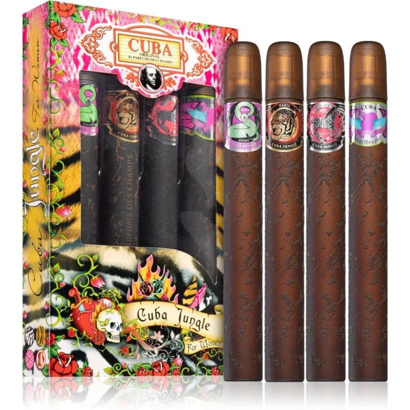 Cuba Jungle darilni set za ženske 4x35 ml