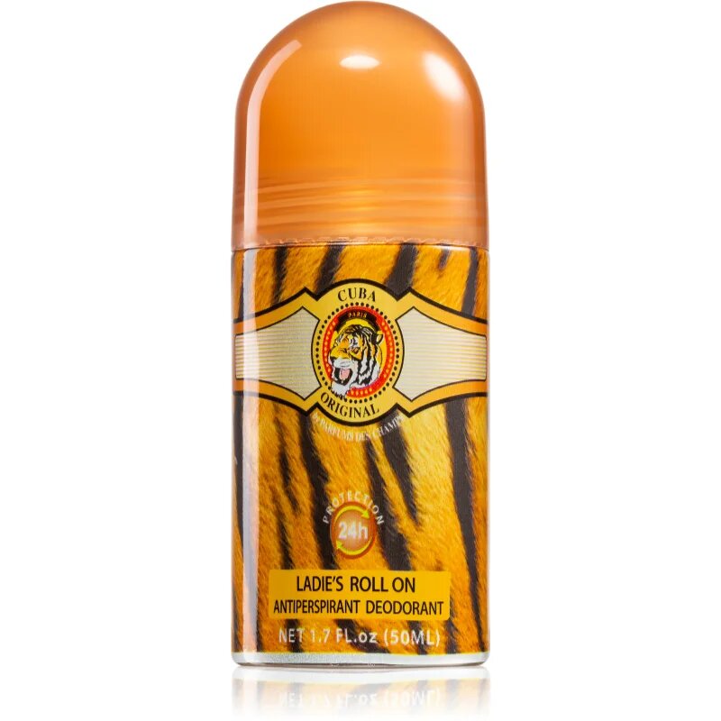 Cuba Jungle Tiger deodorant antiperspirant s kroglico za ženske 50 ml