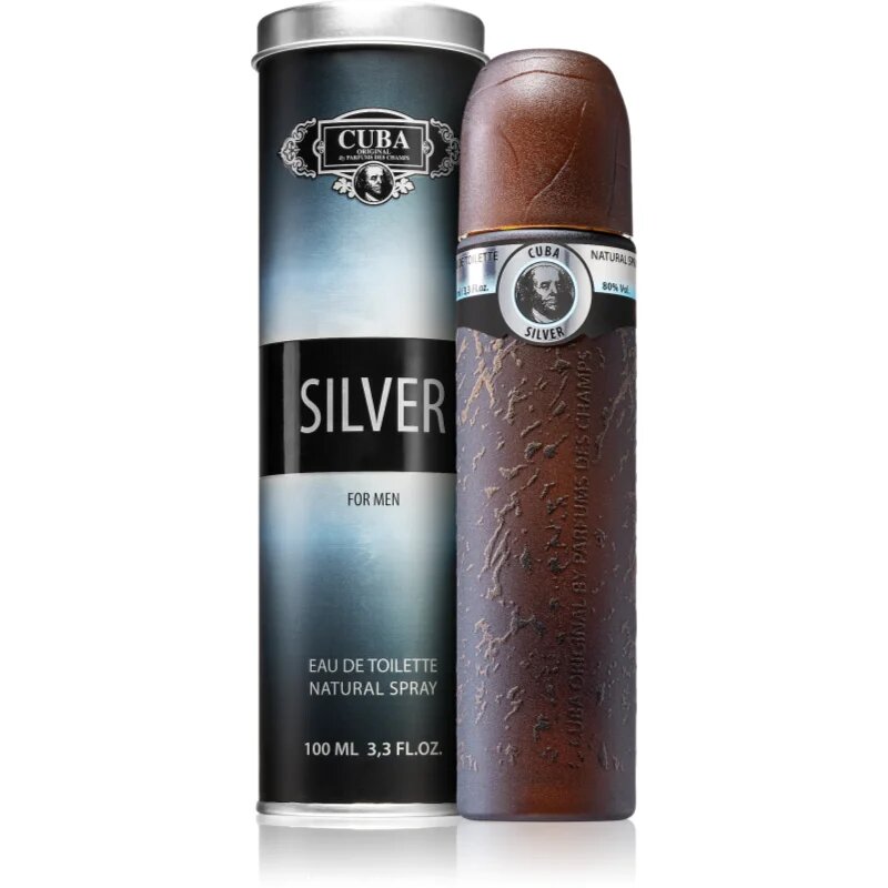 Cuba Silver toaletna voda za moške 100 ml