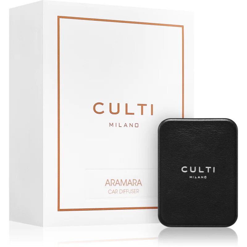 Culti Milano Car Diffuser Black Aramara dišava za avto + nadomestno polnilo 73x53 cm