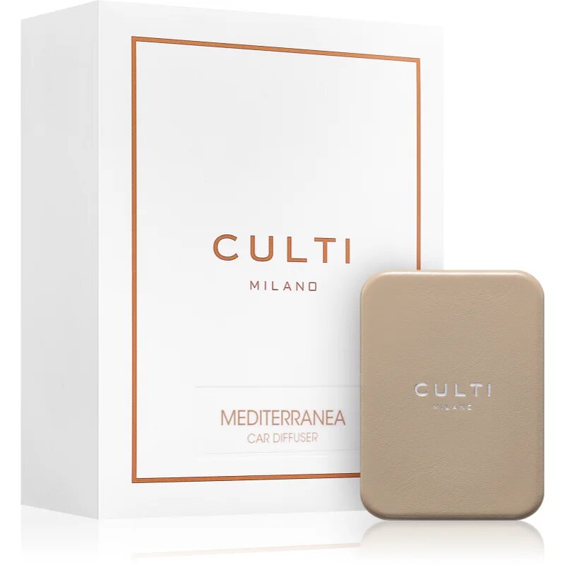 Culti Milano Car Diffuser Taupe Mediterranea dišava za avto + nadomestno polnilo 73x53 cm