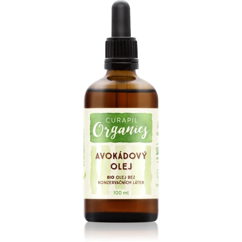 Curapil Organics Avocado oil olje v bio kakovosti 100 ml