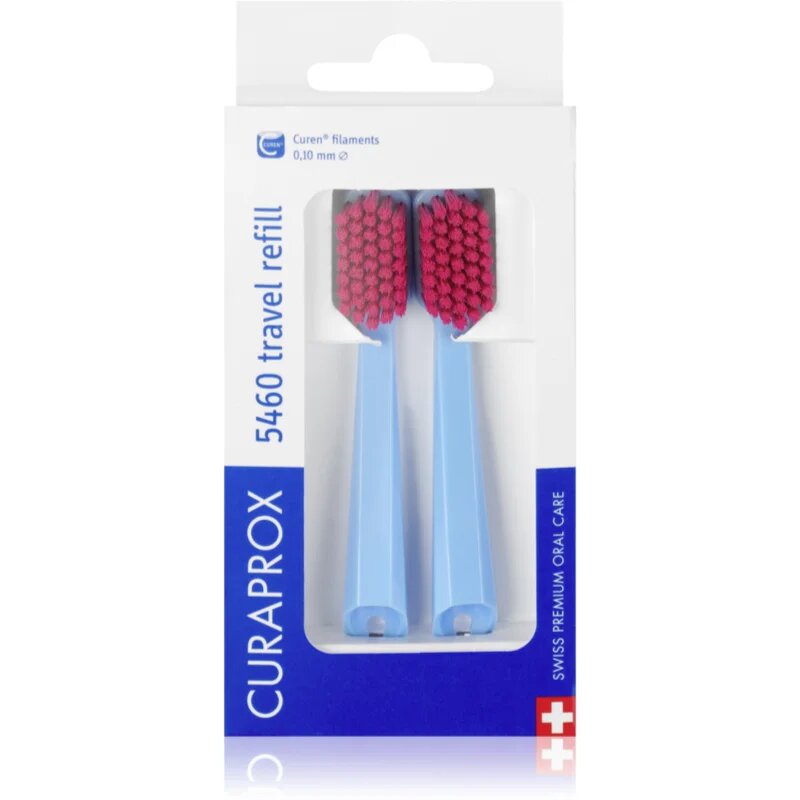 Curaprox 5460 Travel Refill potovalni set za kozmetiko nadomestna glava 2 kos