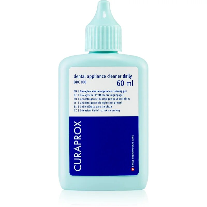 Curaprox BDC 100 čistilna raztopina za zobne proteze Daily 60 ml