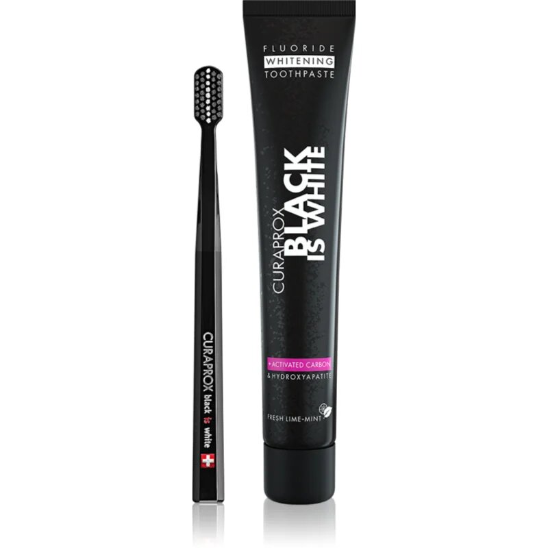 Curaprox Black is White set zobne nege