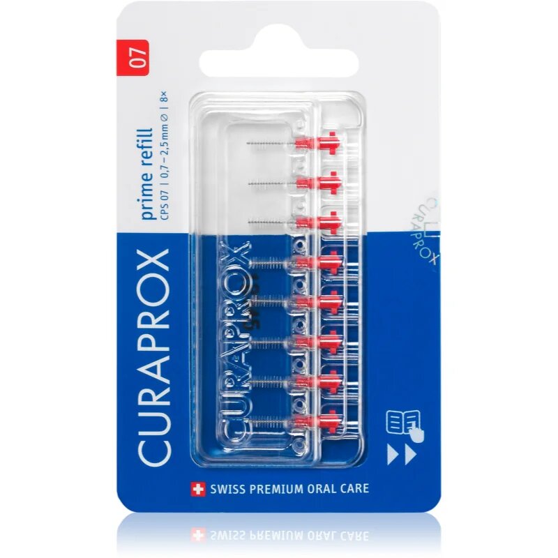 Curaprox Prime Refill nadomestne medzobne ščetke v blistru CPS 07 07 - 25 mm 8 kos