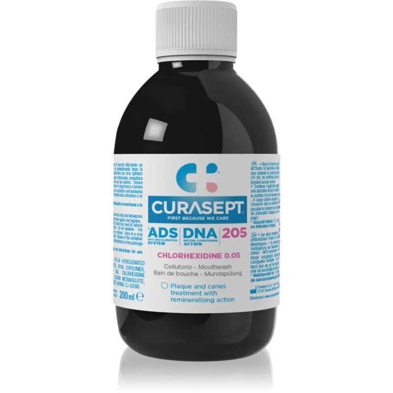 Curasept ADS DNA 205 ustna voda za popolno zaščito zob 200 ml
