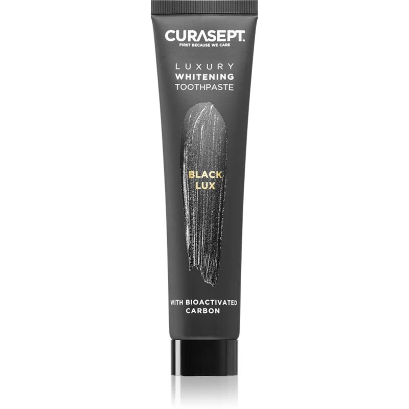 Curasept Black Lux črna belilna zobna pasta z belilnim učinkom 75 ml