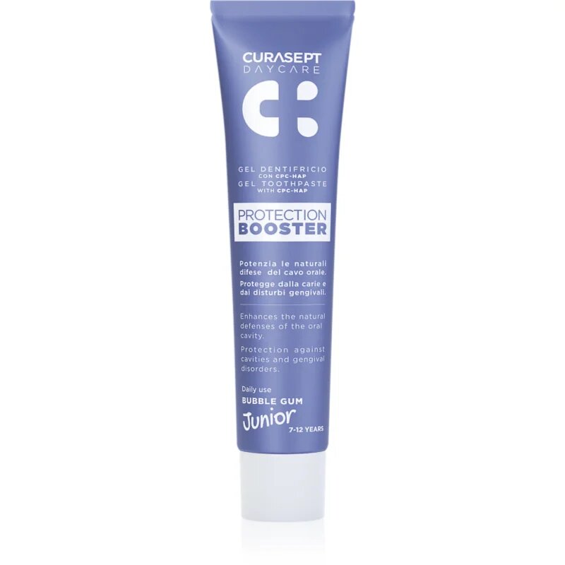Curasept Daycare Protection Junior Booster zobna pasta za otroke 7-12 years Bubble Gum 50 ml