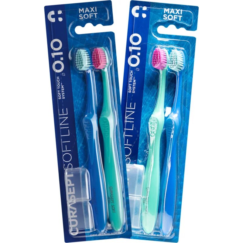 Curasept Softline 0.10 Maxi Soft 2Pack zobna ščetka 2 kos