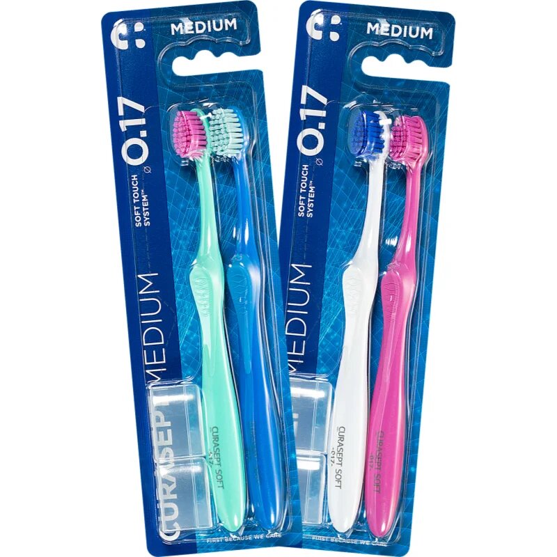 Curasept Softline 0.17 Medium 2pack zobna ščetka 2 kos