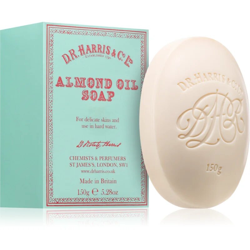 D.R. Harris Bar Soap trdo milo Almond Oil 150 g