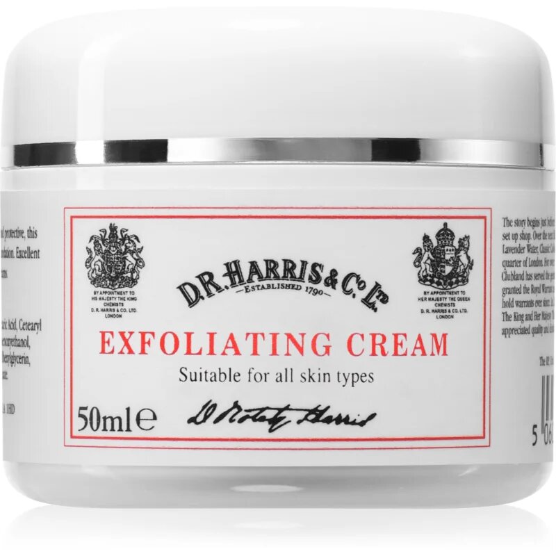 D.R. Harris Exfoliating Cream čistilni piling za obraz za moške 50 ml