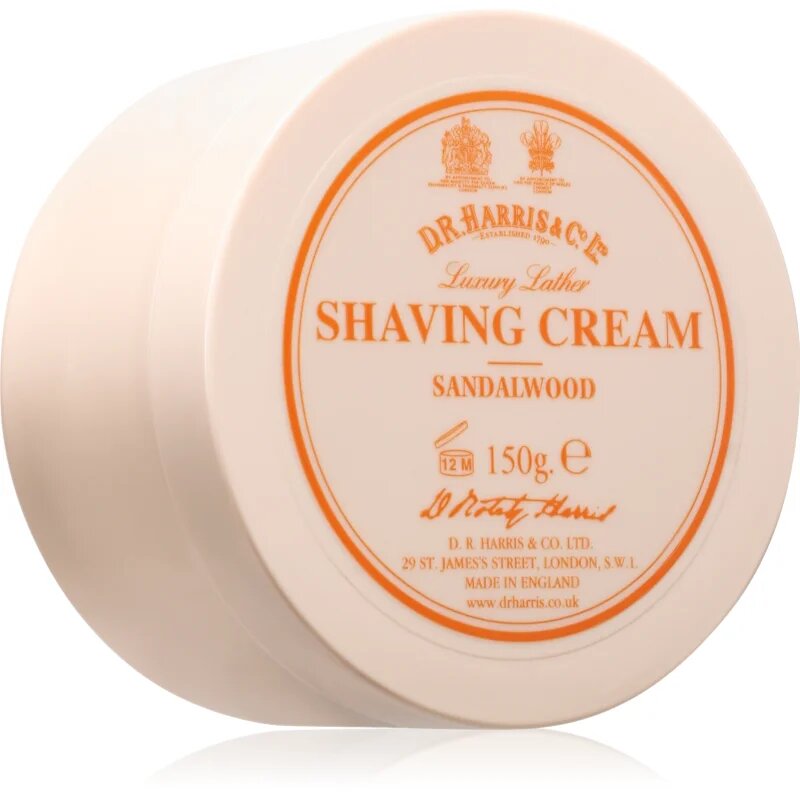 D.R. Harris Shaving Cream Sandalwood krema za britje 150 g