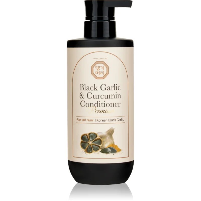 DAENG GI MEO RI Black Garlic & Curcumin Treatment negovalni balzam za gostoto las in zaščito proti lomljivosti 500 ml