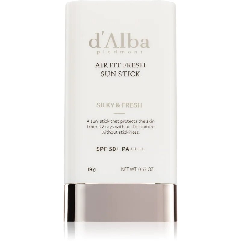d'Alba Air Fit Fresh Sun Stick krema za sončenje v paličici s pomirjajočim učinkom SPF 50+ 19 g