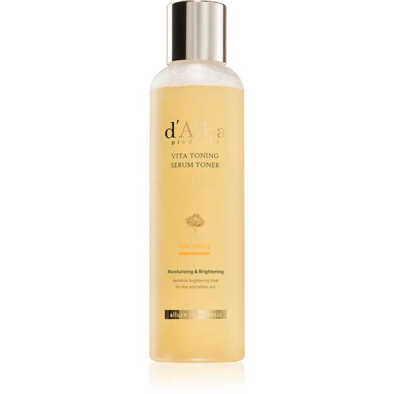 d'Alba Vita Toning Serum Toner vlažilni tonik za posvetlitev in zgladitev kože 180 ml