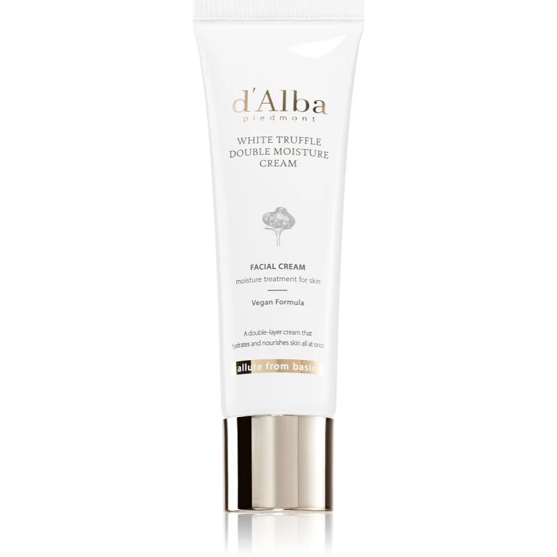 d'Alba White Truffle Double Moisture Cream hranilna in pomirjevalna krema za kožo obraza z vlažilnim učinkom 60 ml