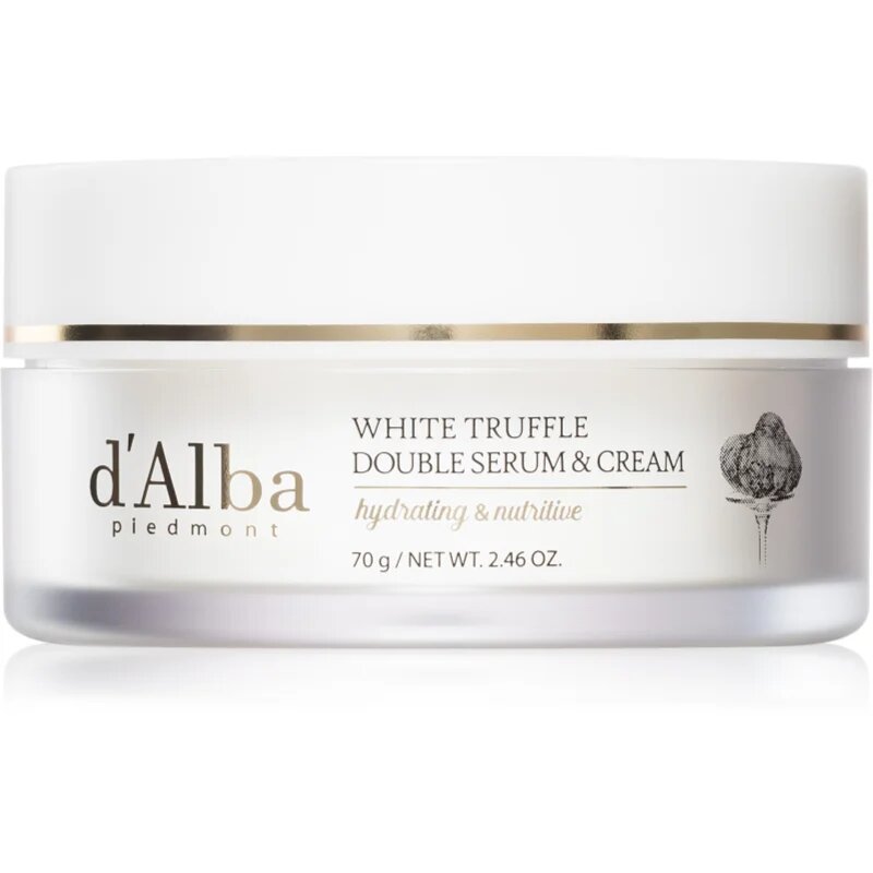 d'Alba White Truffle Double Serum & Cream učvrstitvena dnevna krema in serum 2 v 1 70 g