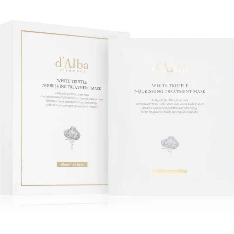 d'Alba White Truffle Nourishing Treatment Mask intenzivno vlažilna maska za obraz s pomirjajočim učinkom 5x25 ml