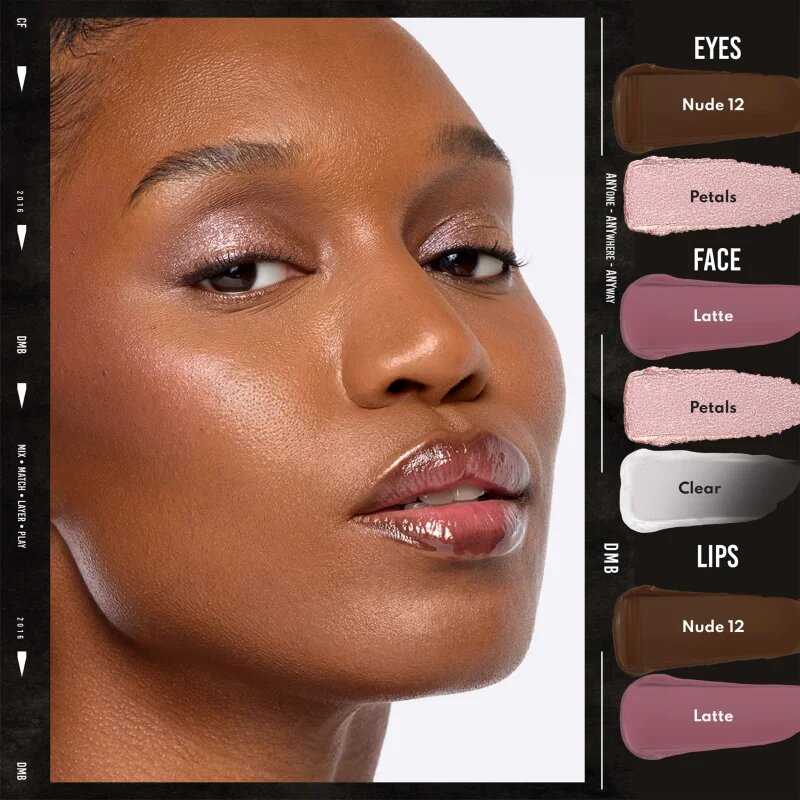 Danessa Myricks Beauty Colorfix Foils večnamensko ličilo za oči ustnice in obraz odtenek Petals 10 ml