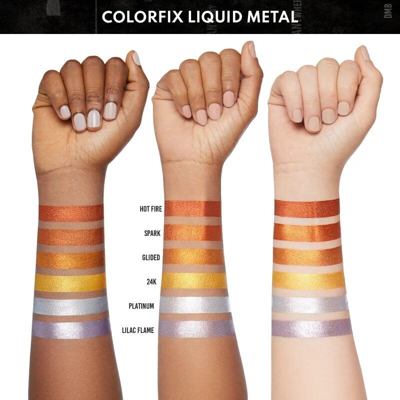 Danessa Myricks Beauty Colorfix Liquid Metals večnamensko ličilo za oči ustnice in obraz odtenek Hot Fire 10 ml