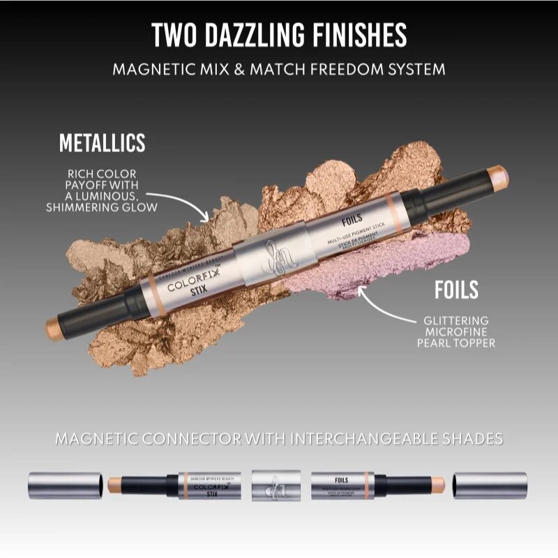 Danessa Myricks Beauty Colorfix Stix večnamensko ličilo za oči ustnice in obraz odtenek Duo 4 Apollo/Artemis 2x3 g