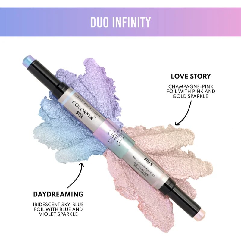 Danessa Myricks Beauty Colorfix Stix večnamensko ličilo za oči ustnice in obraz omejena izdaja odtenek Infinity 2x3 g
