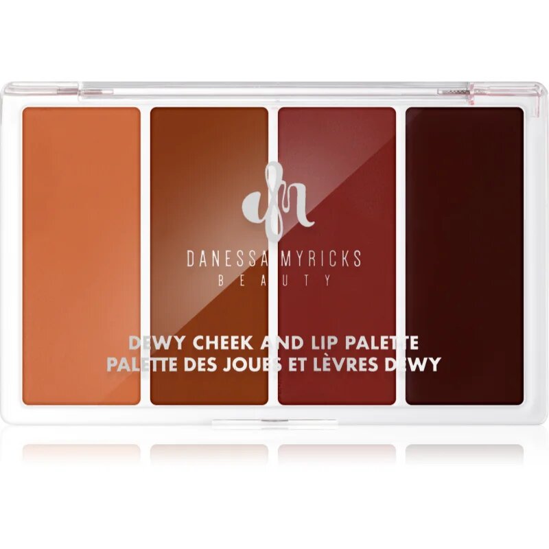 Danessa Myricks Beauty Dewy Cheek & Lip Palette večnamenska paleta za obraz odtenek Dew It Undercover 25 g