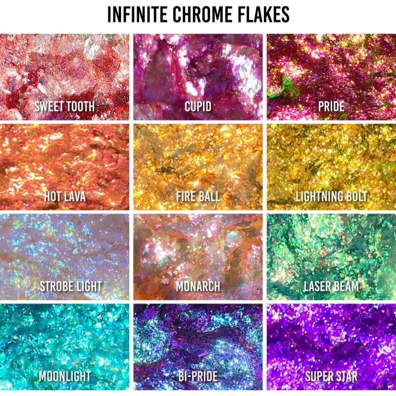 Danessa Myricks Beauty Infinite Chrome Flakes bleščeča senčila za oči odtenek Moonlight 38 g
