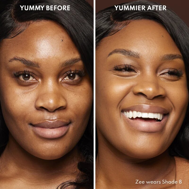 Danessa Myricks Beauty Yummy Skin Blurring Balm Powder kompaktni kremasti puder odtenek 8 - Tan to Dark with Warm Undertones 18 g