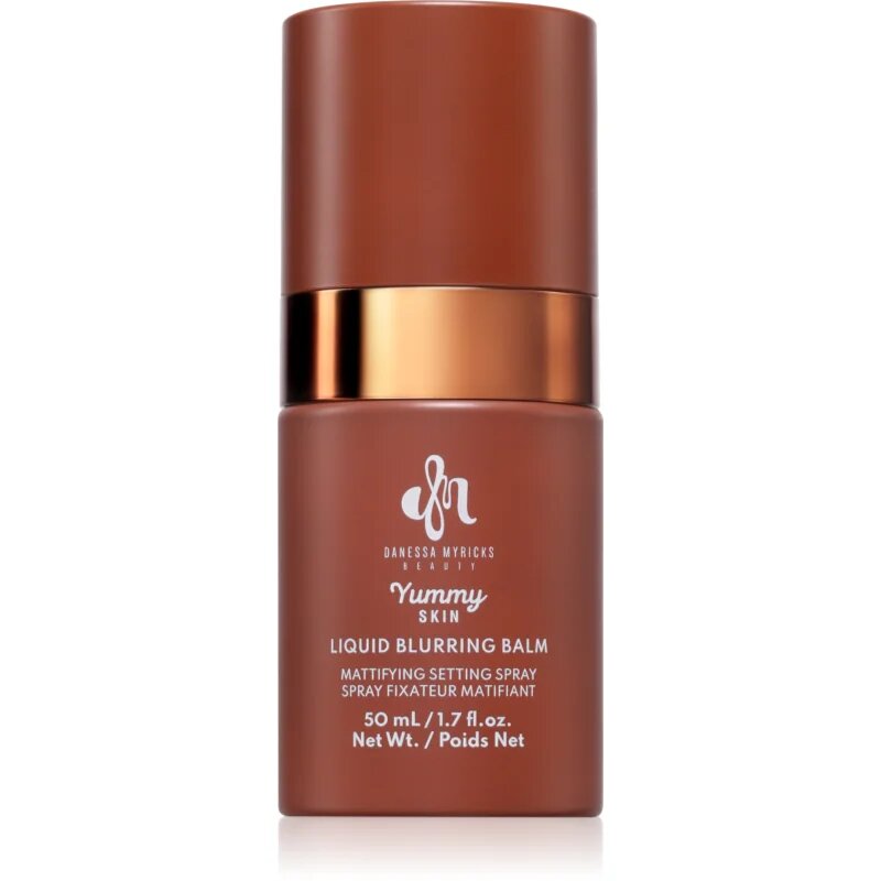 Danessa Myricks Beauty Yummy Skin Liquid Blurring Balm Setting Spray pršilo za fiksiranje make-upa z vlažilnim učinkom mini 50 ml